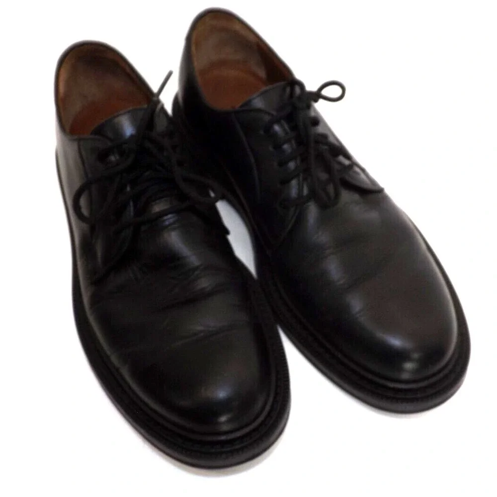 Aquatalia Made in Italy Black Leather Oxford # 449669 - Men's size 9 M